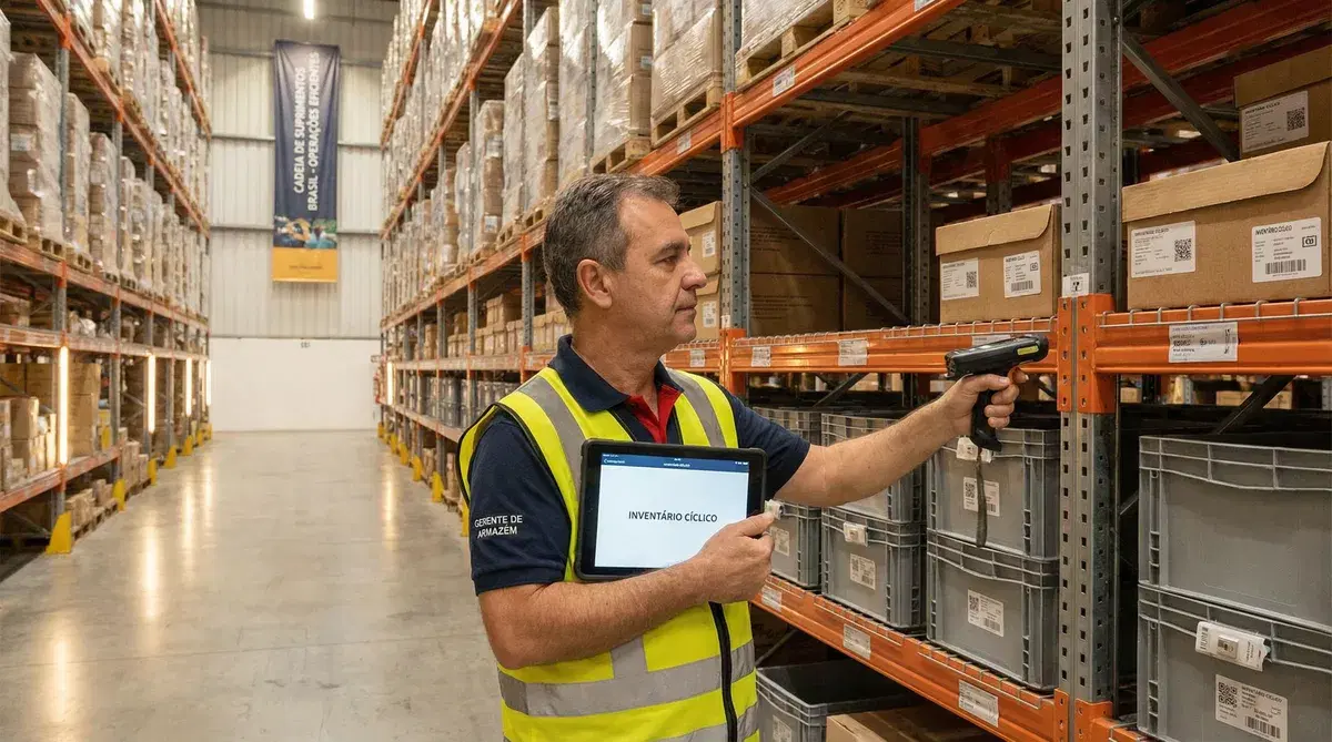 Stock control operation running rolling cycle counts in a UK warehouse